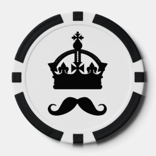 König von Mustaches Poker Pokerchips