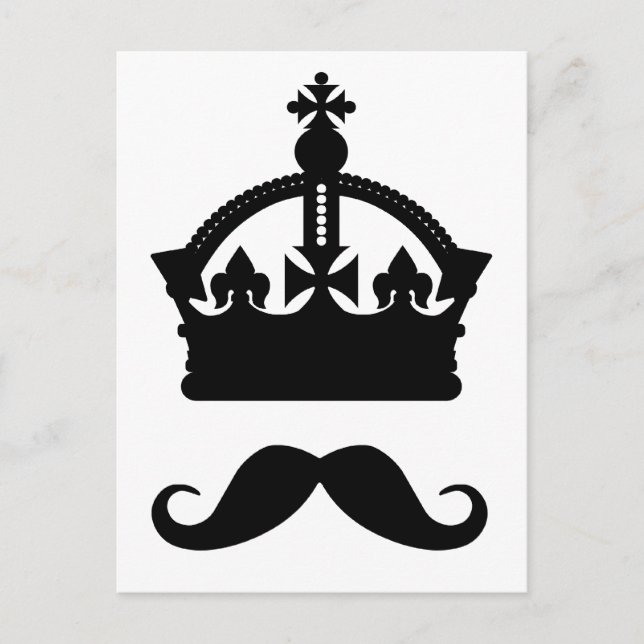 König von Mustaches Postkarte (Vorderseite)
