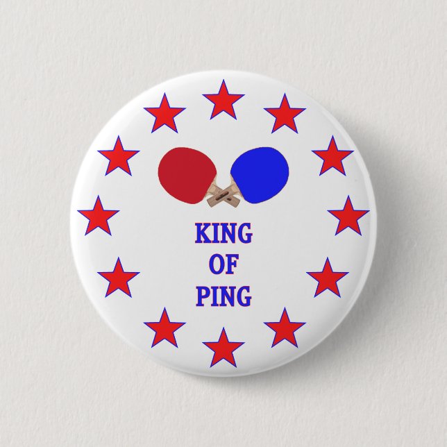 König von Ping Pong Button (Vorderseite)