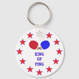 König von Ping Pong Schlüsselanhänger