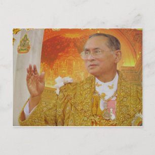 König von Thailand Postkarte