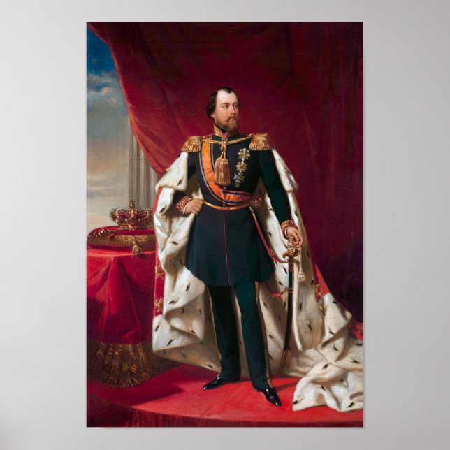 König William III. der Niederlande Poster (Vorne)
