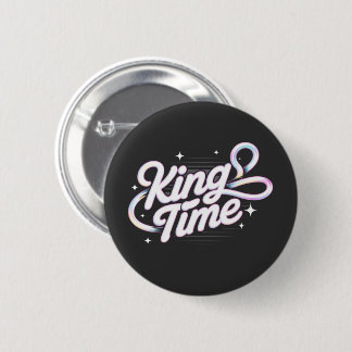 König Zeit Retro-Typografie Motivationsdesign Button