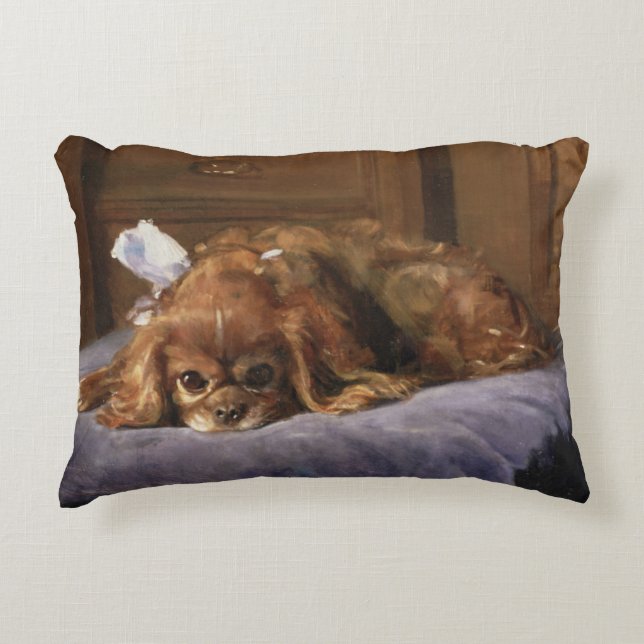 Königcharles Spaniel Zierkissen (Vorderseite)