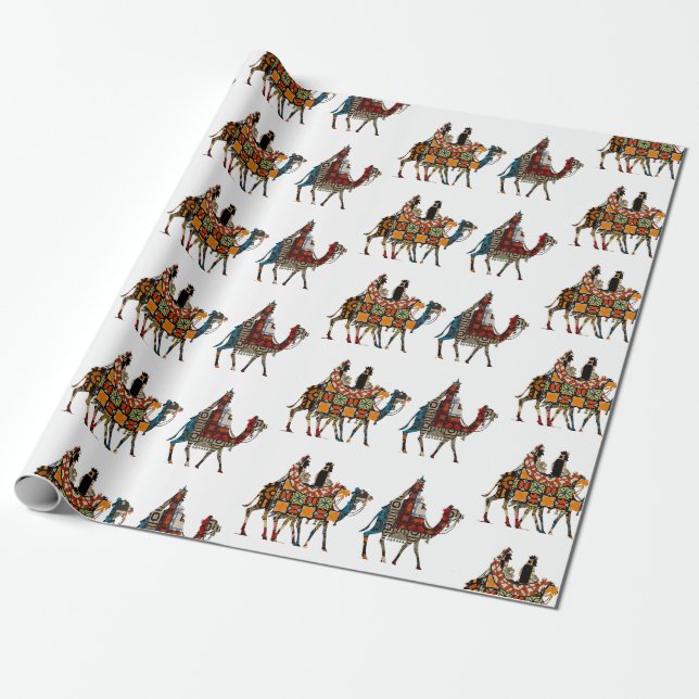 Könige reisen, um das Baby Jesus Wrapping Paper zu Geschenkpapier (Ungerollt)