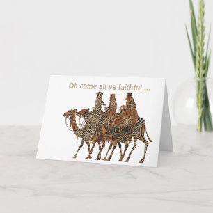 Könige reisen, um das Baby Jesus zu sehen Karte