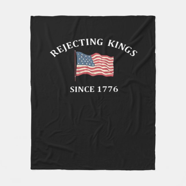Könige seit 1776 ablehnen 2 Klassiker Fleecedecke (Vorderseite)