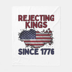 Könige seit 1776 ablehnen Klassischer Retro-Stil Fleecedecke