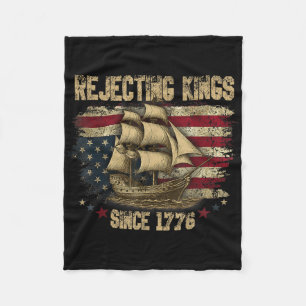 Könige seit 1776 ablehnen Liberty Patriotisch USA Fleecedecke
