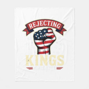 Könige seit 1776 ablehnen Patriotischer Amerikanis Fleecedecke