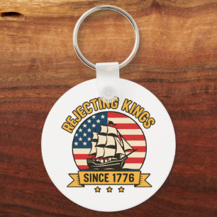 Könige seit 1776 ablehnen Retro-Patriotismus USA Schlüsselanhänger