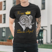 Könige sind im April geboren Aries Zodiac Ram Crow