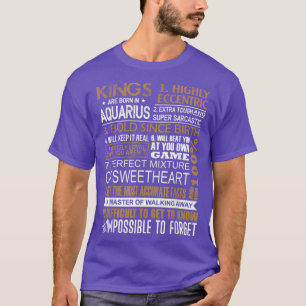 Könige sind im Aquarius zum Geburtstag im Januar G T-Shirt