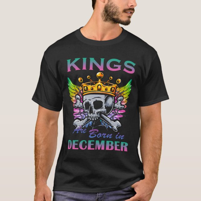 Könige sind im Dezember geboren T-Shirt (Vorderseite)