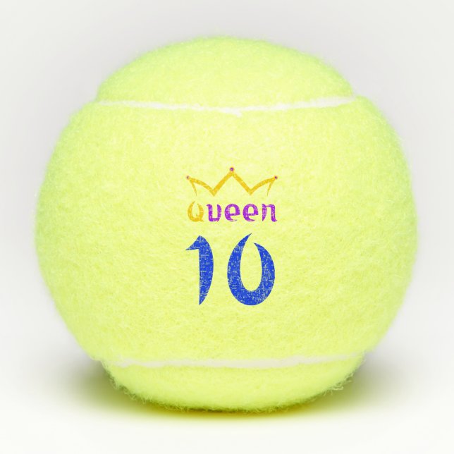 Königin 10 tennisbälle (Vorderseite)