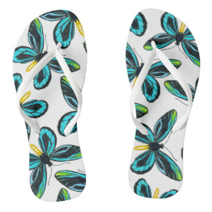 Königin Alexandras Vogelschmetterlingsmuster Flip Flops