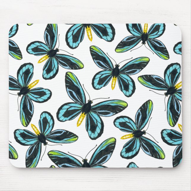 Königin Alexandras Vogelschmetterlingsmuster Mousepad (Vorne)