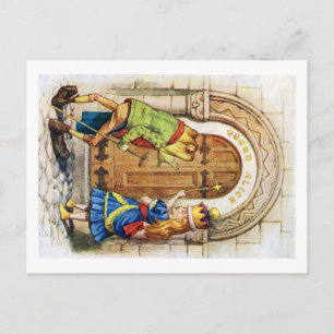 Königin Alice & der Frosch im Wunderland Postkarte