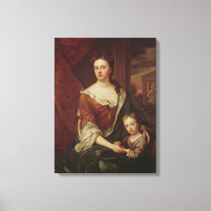 Königin Anne und William, Herzog von Gloucester Leinwanddruck