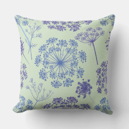 Königin-Annes-Lace-Botanik-Blumen-Kissen Kissen