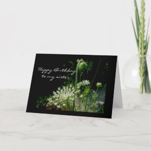 Königin Anne's Lace Happy Birthday Sisterkarte Karte