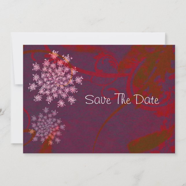 Königin Anne's Lace Save the Date (Vorderseite)
