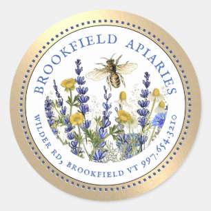 Königin Bee Hütte Garden Runder Aufkleber