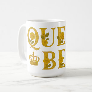 Königin Bee Royal Crown Floral Honey Bee Kaffeetasse