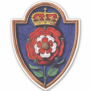 Königin Catherine Howard Royal Abzeichen Tudor Ros Aufkleber