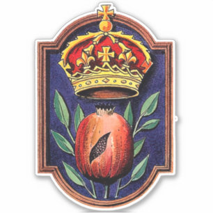 Königin Catherine von Aragon Royal Abzeichen Pomeg Aufkleber