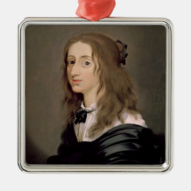 Königin Christina von Schweden 1652 Silbernes Ornament (Vorne)