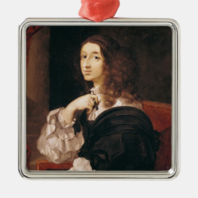 Königin Christina von Schweden Silbernes Ornament (Vorne)