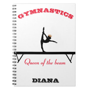 Königin der Beam Gymnastics Crown Notizblock