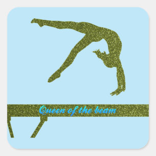 Königin der Beam Gymnastics Stickers
