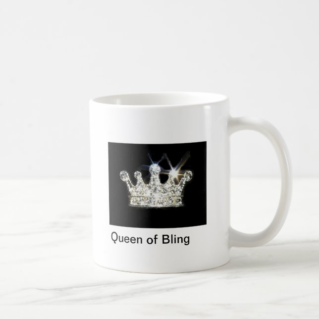 Königin der Bling Kaffee-Tasse Kaffeetasse (Rechts)