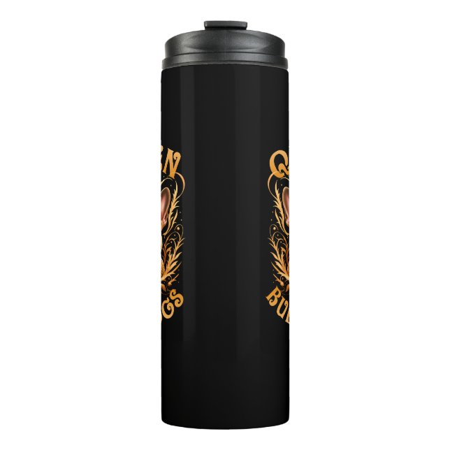 Königin der Bullhunde Französin Thermosbecher (Vorderseite)