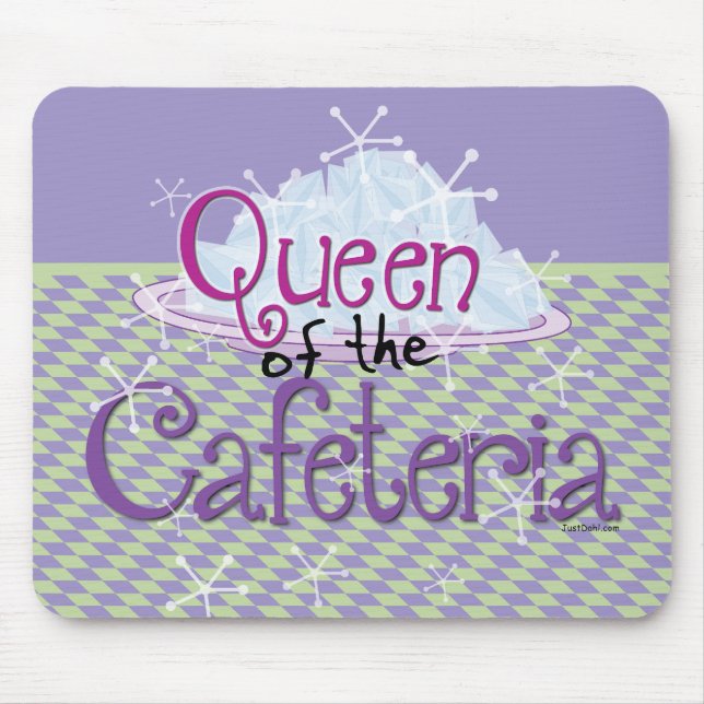 Königin der Cafeteria - Mittags Lady Mousepad (Vorne)