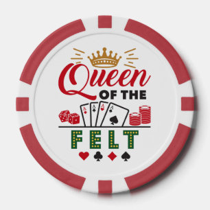 Königin der Filzpoker-Spielerinnen Pokerchips