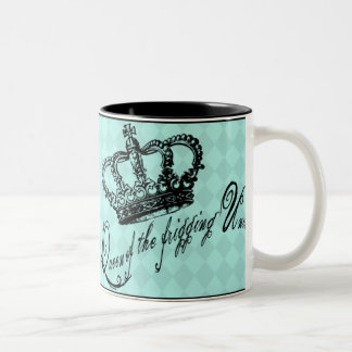 Königin der Frigging Universum-Tasse Zweifarbige Tasse