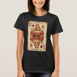 Königin der Fürze Spielkarte Königliche Dame Erwac T-Shirt