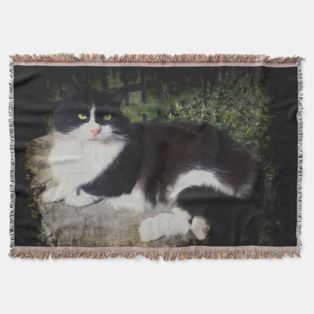 Königin der Garten-Katzen-Wurfs-Decke Decke (Vorderseite)
