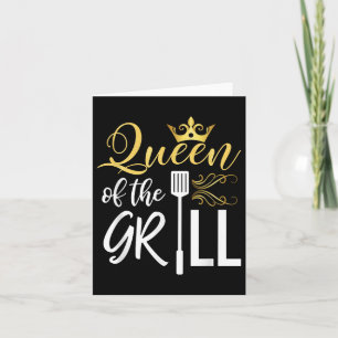 Königin der Grillfreudlichkeit Grillen Koch Frauen Karte