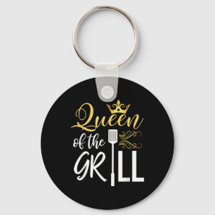 Königin der Grillfreudlichkeit Grillen Koch Frauen Schlüsselanhänger