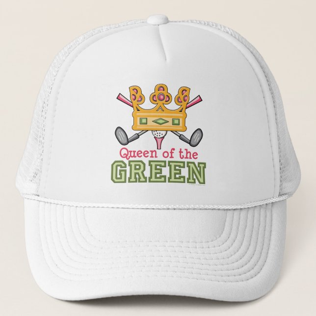 Königin der grünen das Golf-Kappe der Frauen Truckerkappe (Vorderseite)
