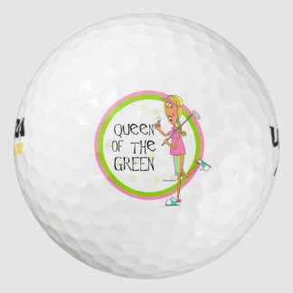 Königin der grünen Golfbälle