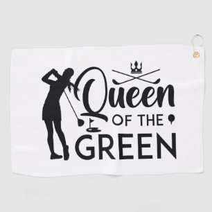 Königin der Grünen Golfhandtuch