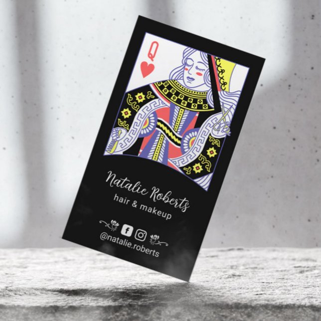 Königin der Harthaar Stylist Schönheitssalon #2 Visitenkarte (Von Creator hochgeladen)