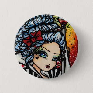 Königin der Herz-Alice-Valentinsgruß-Fee-Fantasi Button