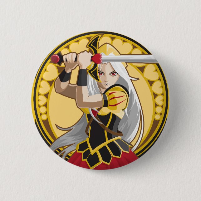 Königin der Herzen Button (Vorderseite)