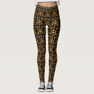 Königin der Herzen Goldkronen Tiaras schwarze Legg Leggings